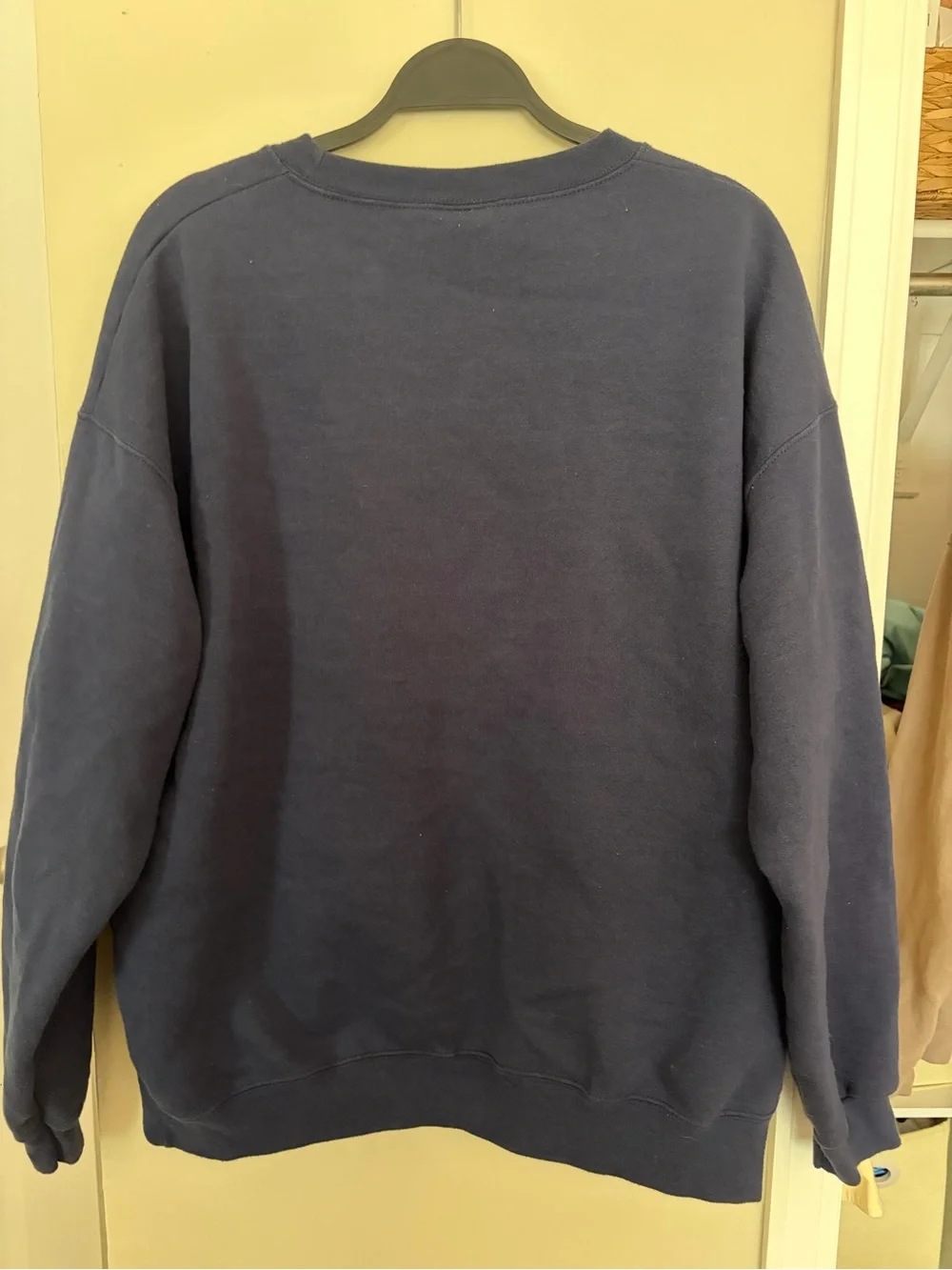 Denver Broncos Navy Crewneck Sweatshirt